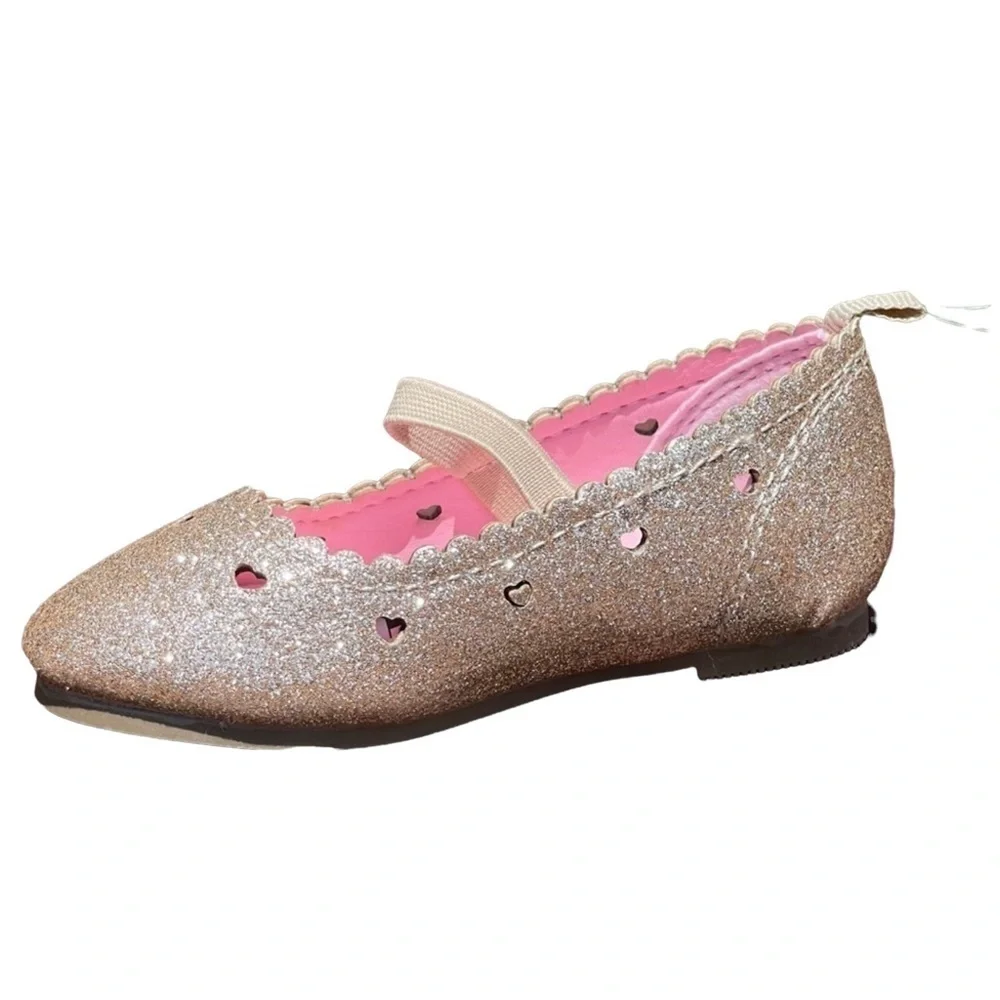 NWT MACY’S Carter’s Glitter Slip-On Infant Dress Shoes